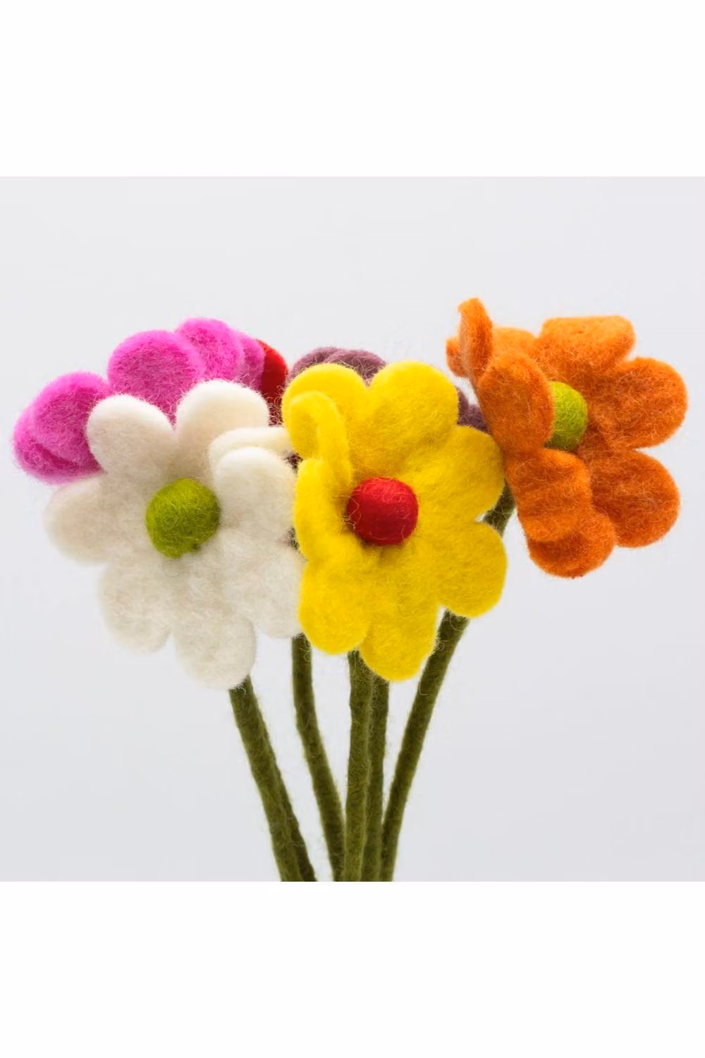 KDMD Multicolour Felt Daisy Flower Set for Home Decor and Crafts – 2