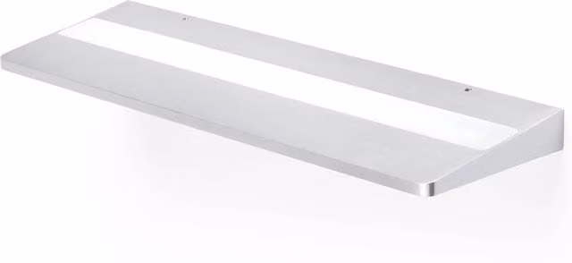 Faro Line LED Rectangular Aluminium Bathroom Wall Light in Grey and Silver