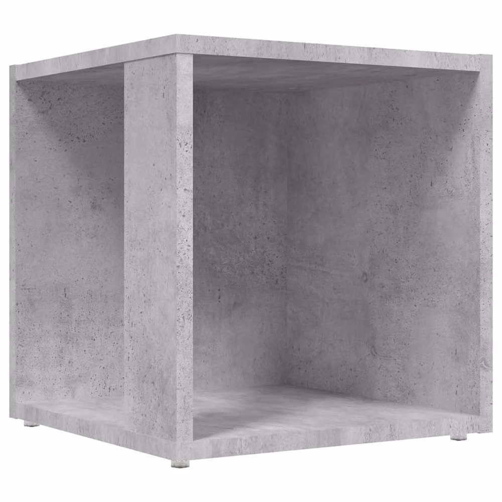 Berkfield Home Grey Concrete Effect Square Side Table, W/D/H: 33 x 33 x 34.5 cm – 2