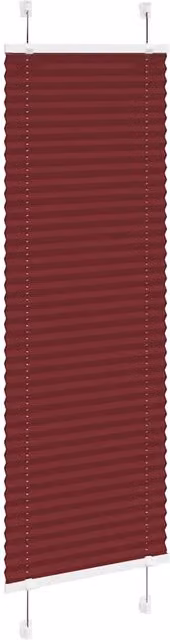 Berkfield Home Single Pleat Polyester Blind in Bordeaux Red, W: 50 cm x H: 100 cm – 1