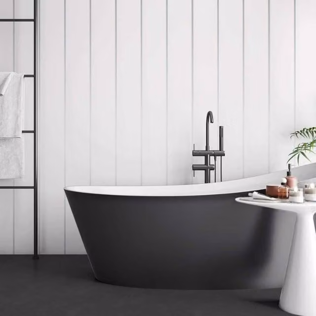 Guardian White Chrome Internal Wall Panels, Pack of 4, W: 25.0 cm, H: 400.0 cm, D: 0.85 cm
