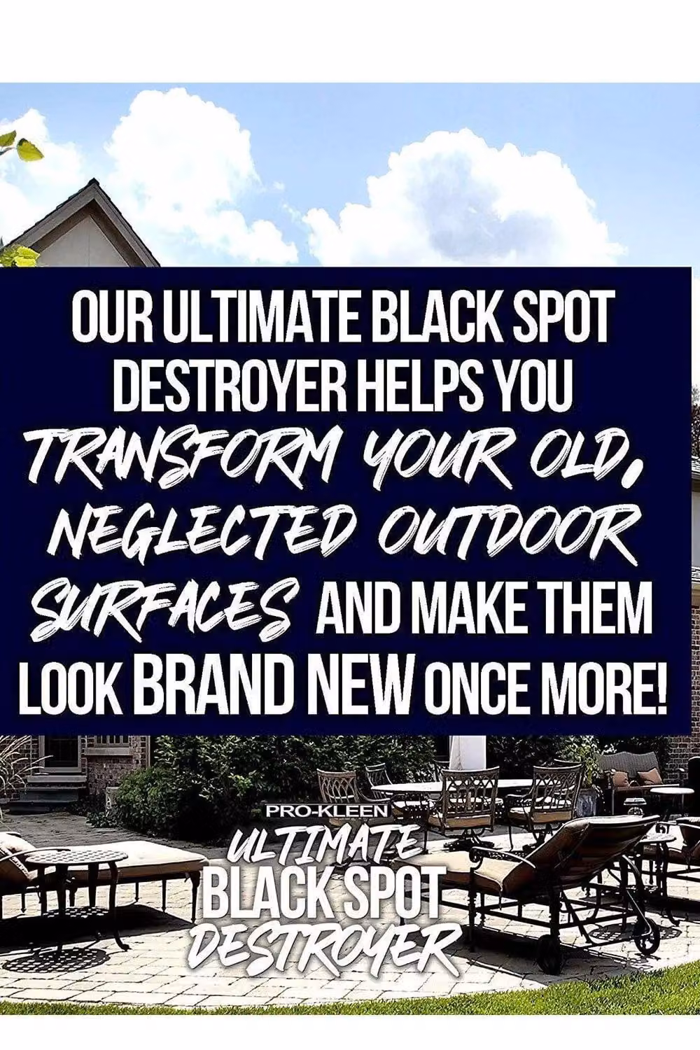 ProKleen Ultimate Black Spot Remover Patio Cleaner, 3 x 5L – 3