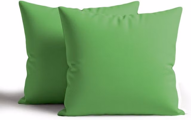 Snug City Waterproof Outdoor Garden Square Cushion Set of 2 in Light Green, W/D/H: 60 x 60 x 60 cm