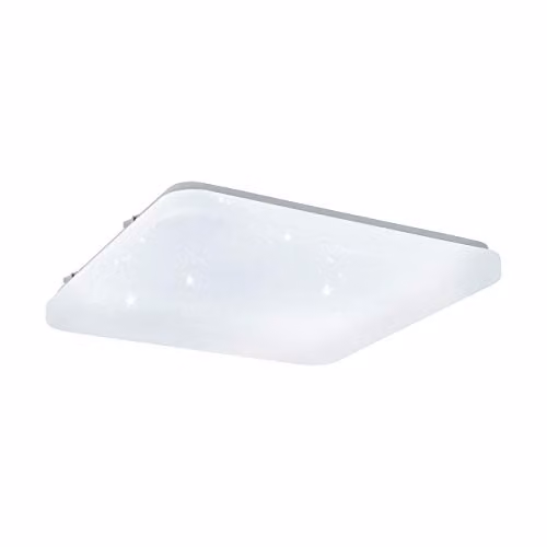 Loops Modern LED Wall and Ceiling Light in White with Crystal Effect, 17.3W