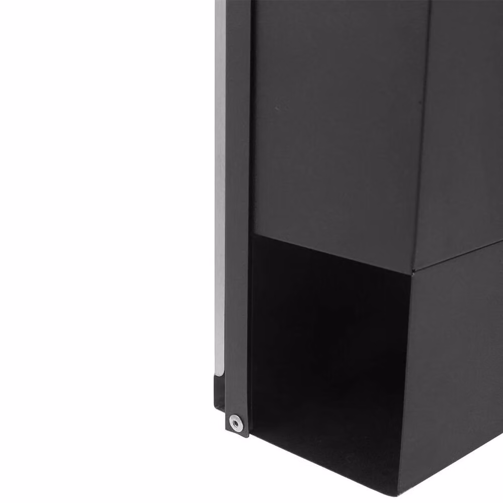 FLAVORA Grey Steel Metal Lockable Wall Mounted Letter Box – 2