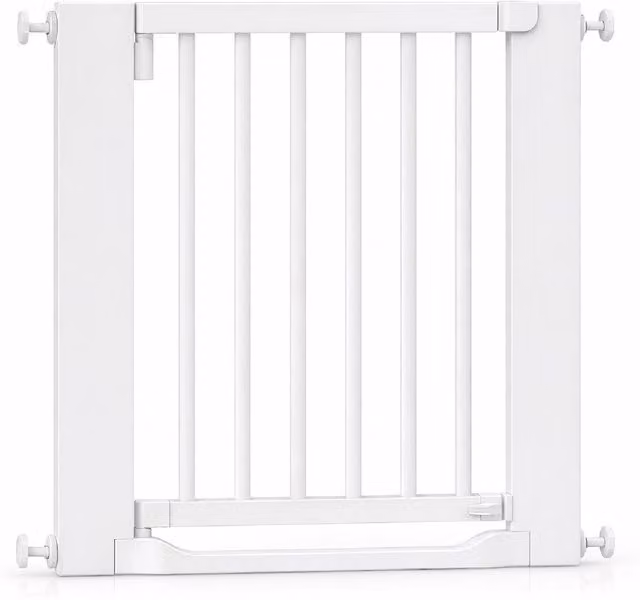 Safetots Wooden Heritage Flat Step Gate, White, W/H: 79.0 x 105.0 cm