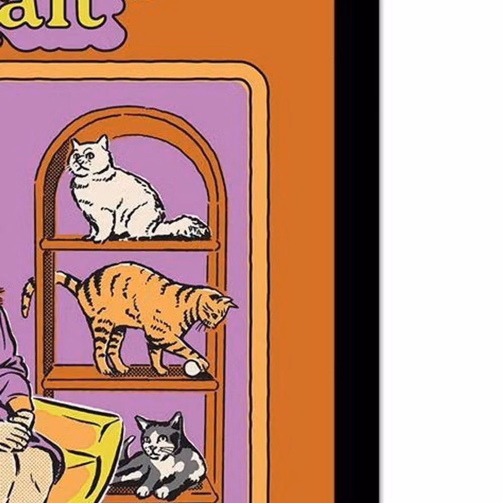 Steven Rhodes My Family Portrait Framed Paper Poster in Pale Orange – 2