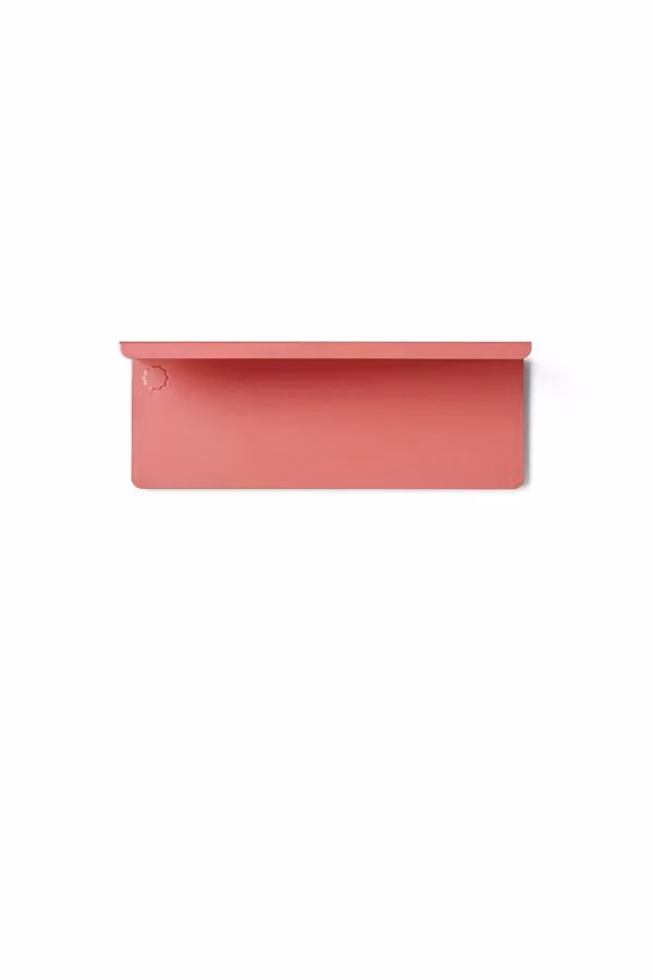 Mustard Made The Ledge Small Wall Mounted Metal Shelf in Berry Pink, W/D/H: 35 x 13 x 12 cm – 2