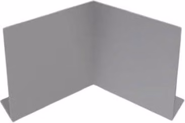 ARP Grey Powder Coated Aluminium U-Profile Internal 90 Degree Corner Fascia, W: 150 mm, Thickness: 2 mm