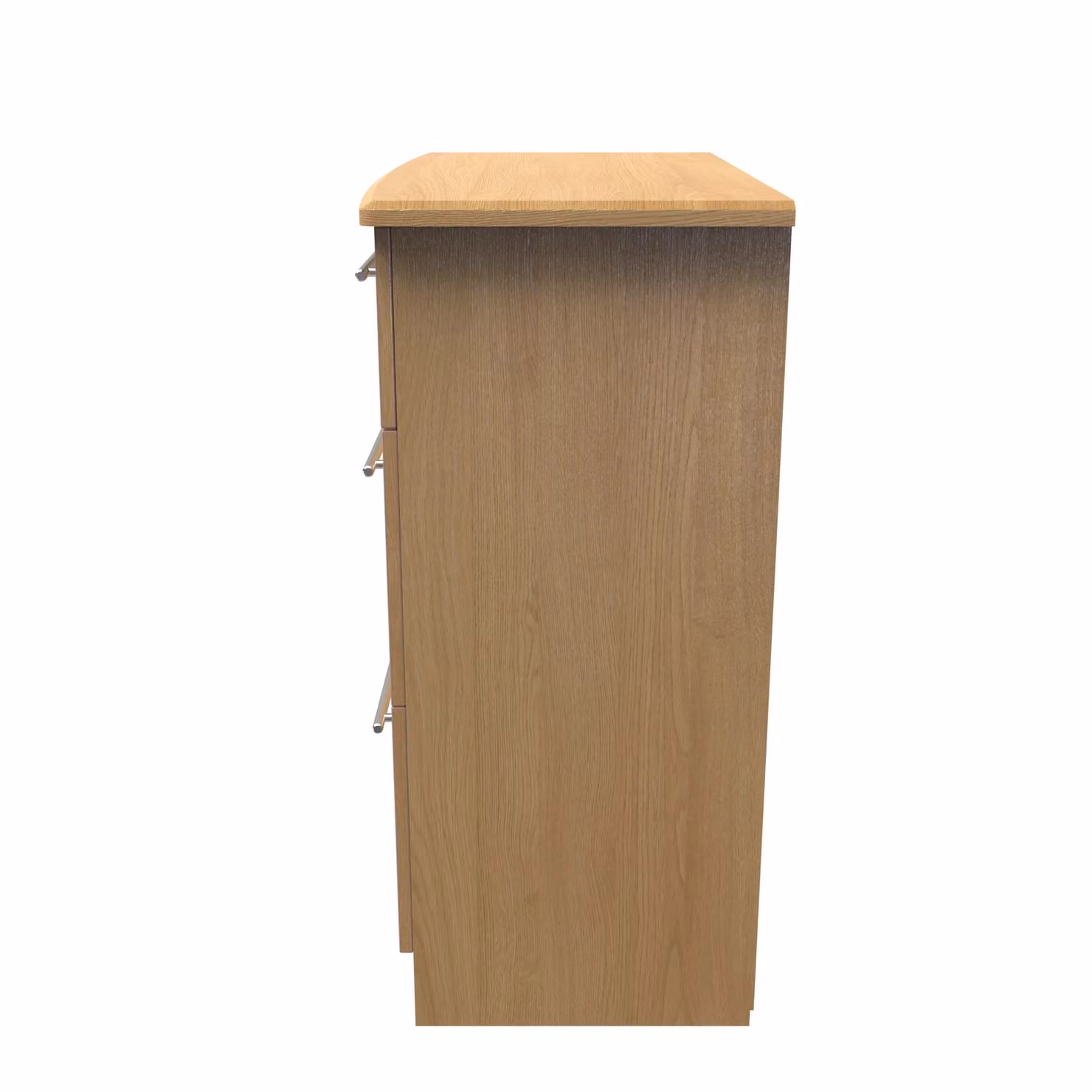 Carlton 3 Drawer Deep Chest in Natural Brown – 2