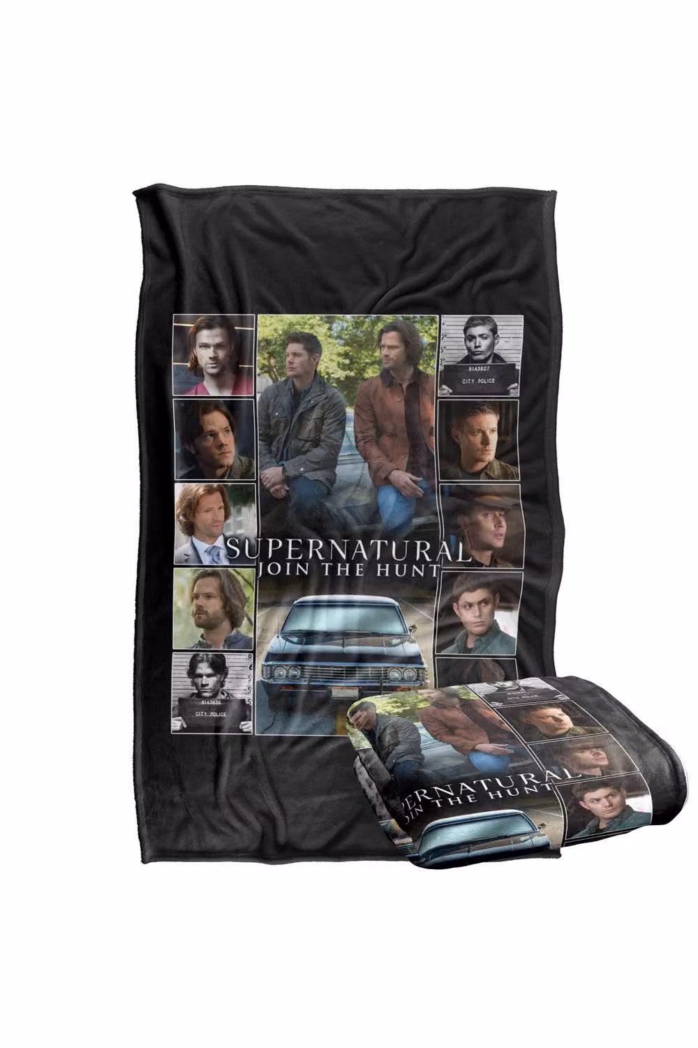 LOGOVISION Supernatural Sam Dean Squares Silky Touch Super Soft Fleece Throw Blanket, Multicolour, W: 152 cm, D: 127 cm – 6