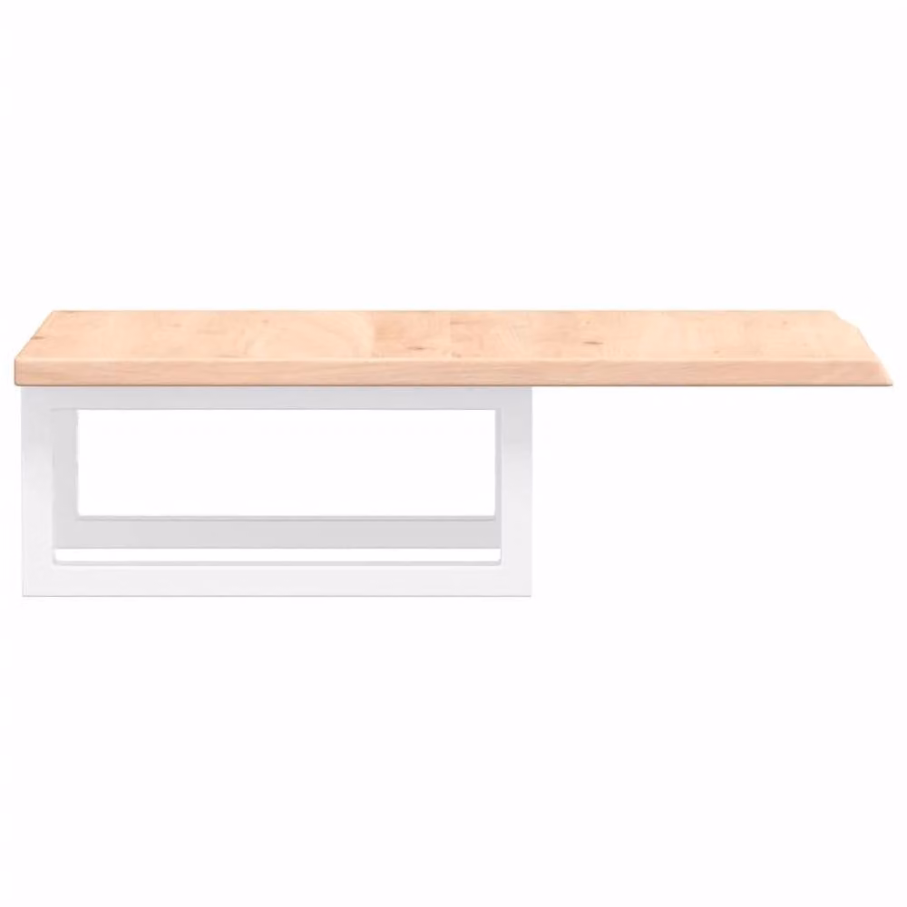 Berkfield Home Wall Mounted Basin Shelf in Brown Oak and Steel