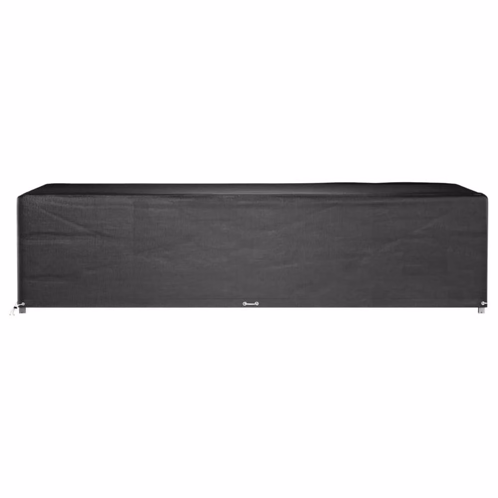Berkfield Home Water Repellent Rectangular Garden Furniture Covers, 2 Pack, Black, W/D/H: 315 x 180 x 75 cm – 3