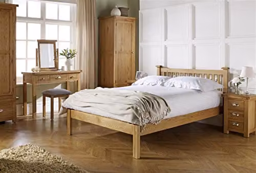 Birlea Woburn Small 3 Drawer Bedside Table in Oak, W/D/H: 32 x 42 x 57 cm – 3