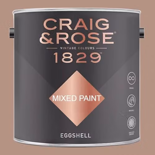 Craig & Rose 1829 Paint Stop Eggshell in Pink Beige, 2.5 l