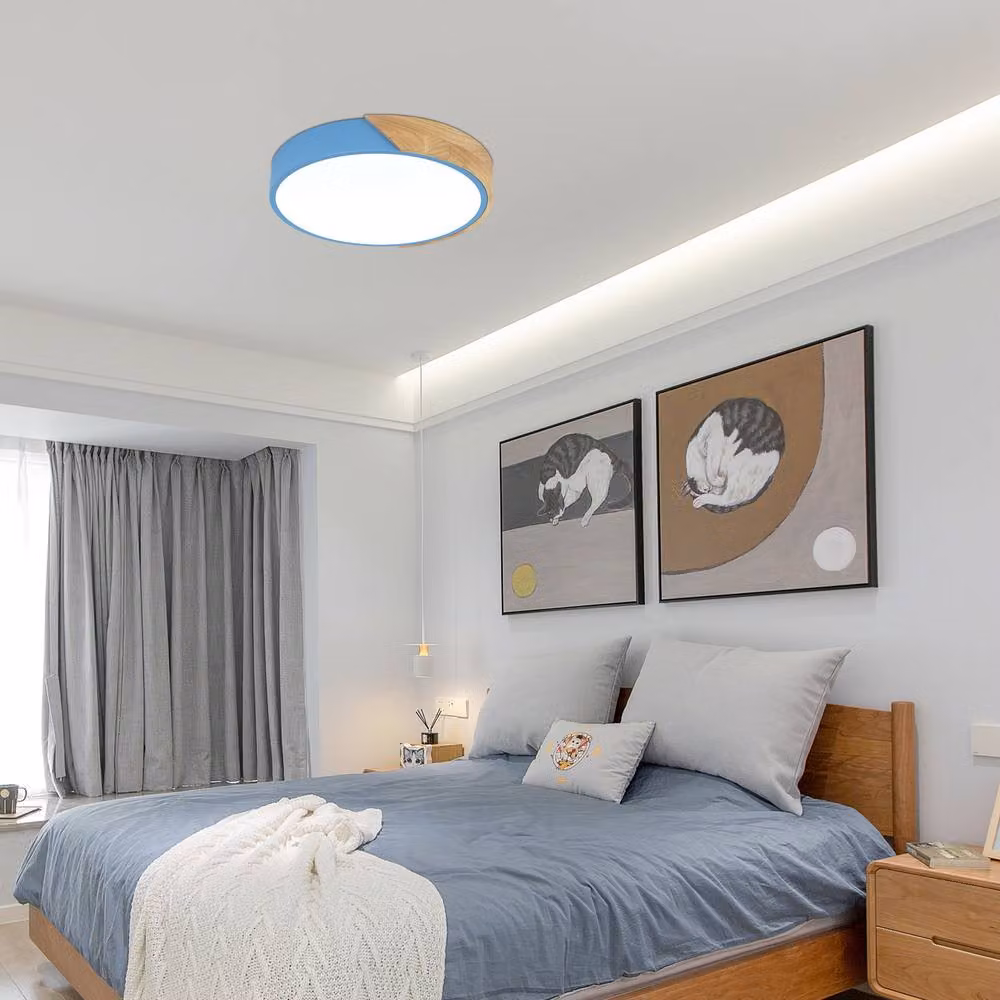 Goeco Modern Round LED Ceiling Light, 24W, 6500K, Blue, Diameter: 30 cm – 2