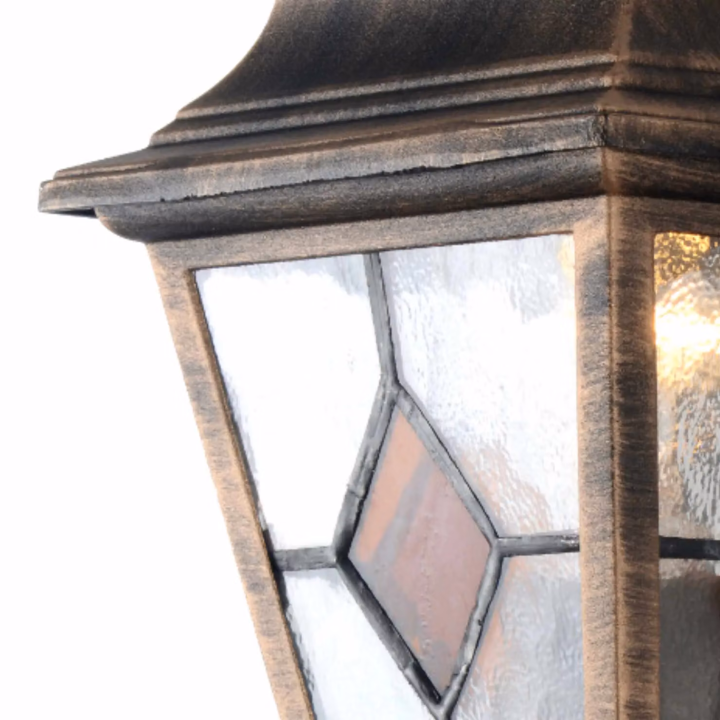 First Choice Lighting Morecambe Black and Brushed Gold Motion Sensor LED Outdoor Wall Lantern – 3