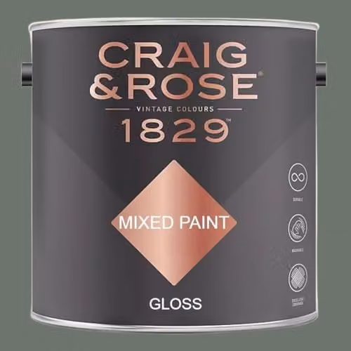 Craig & Rose 1829 Gloss Paint in Pullman Green, 2.5l