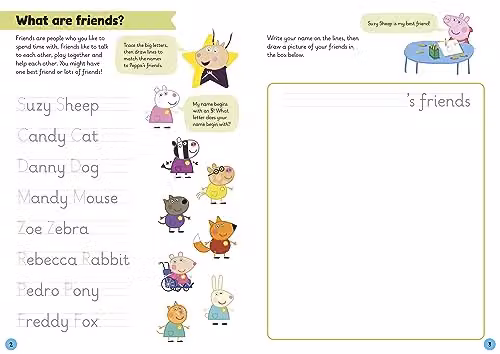 Ladybird Learn with Peppa: Making Friends Wipe-Clean Activity Book, Multicolour – 2