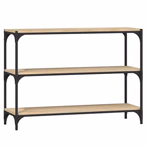 vidaXL Industrial Book Cabinet in Brown, W/D/H: 100 x 33 x 70.5 cm – 1