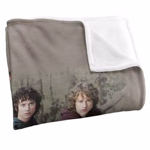 LOGOVISION Lord of the Rings Fellowship Hobbits Super Soft Silky Touch Fleece Throw Blanket, Multicolour, W: 152.0 cm, D: 127.0 cm – 2