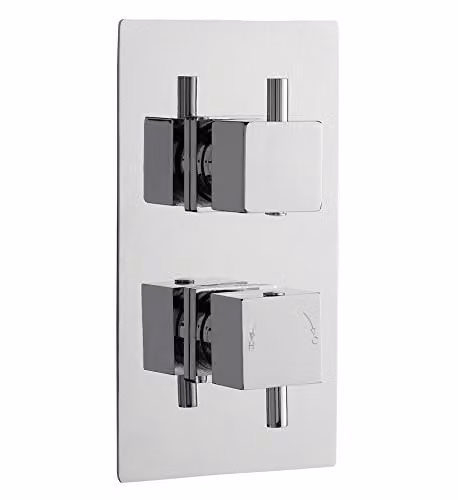 Ultra JTY301 Volt Thermostatic Twin Valve Shower Mixer in Chrome