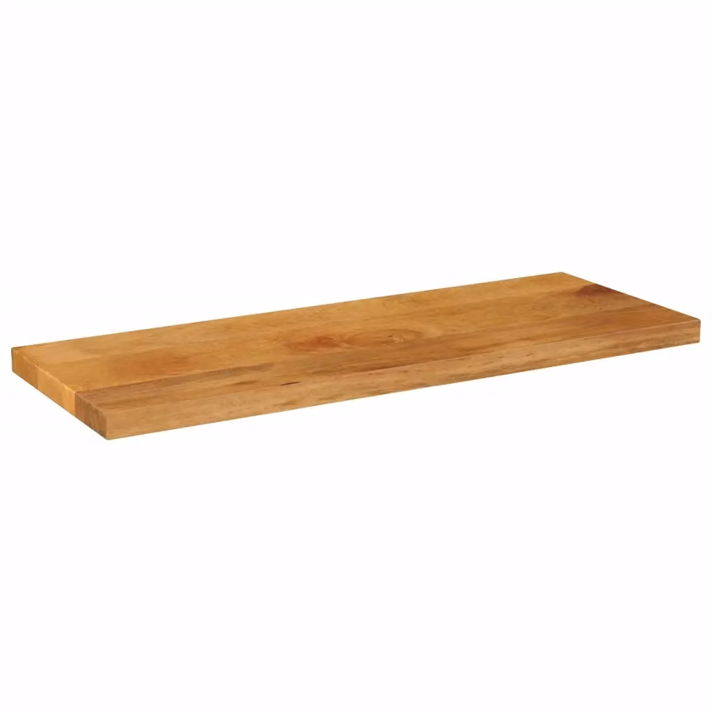 Berkfield Home Rectangular Solid Wood Mango Table Top, Brown, W: 80 cm, D: 20 cm, H: 3.8 cm – 2