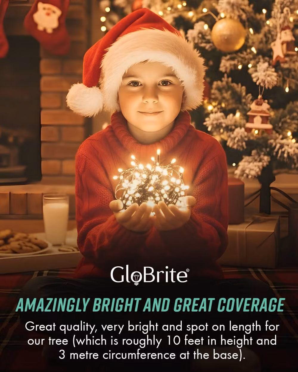 Globrite Warm White LED String Fairy Lights with Remote Control and Timer, 500 LED, White – 6