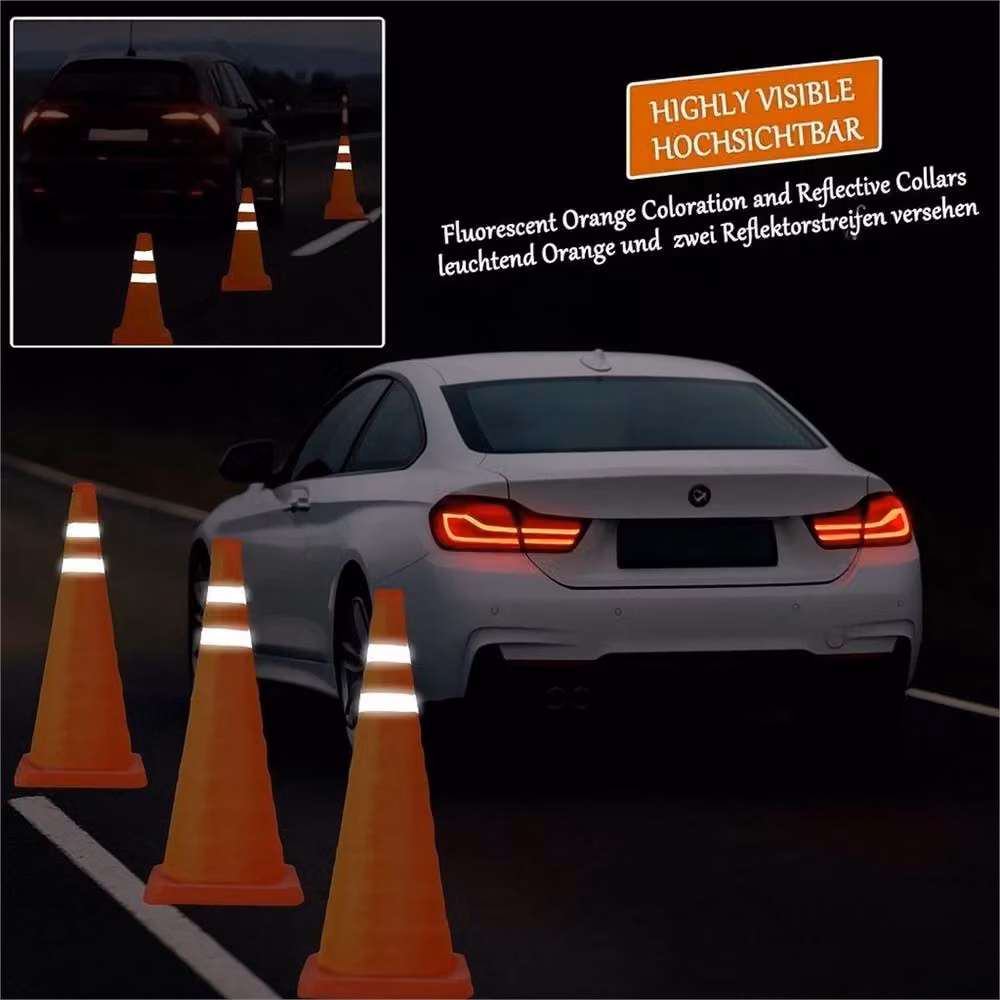 Nordara Orange Plastic Traffic Cone, Height: 45.72 cm – 3