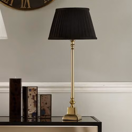 Pacific Lifestyle Empire Pleat Lampshade in Black, Diameter: 40 cm – 4