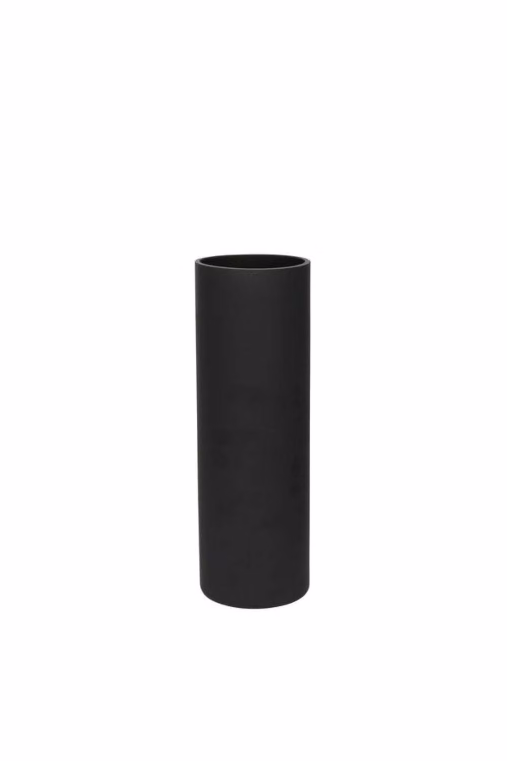 KDMD Matt Black Glass Cylinder Tabletop Vase, Height: 30 cm – 2