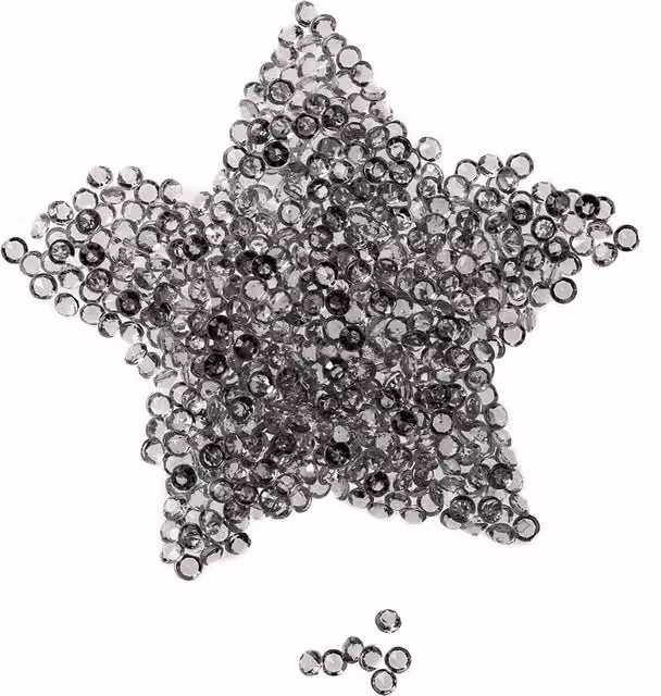 Neel Blue Transparent Acrylic Rhinestone Table Confetti, 2000 Pieces Round Table Scatters – 1