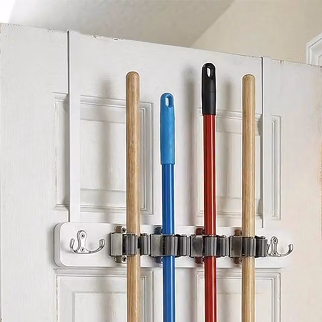 FLAVORA Wall and Door Mounted Metal Organizer in White