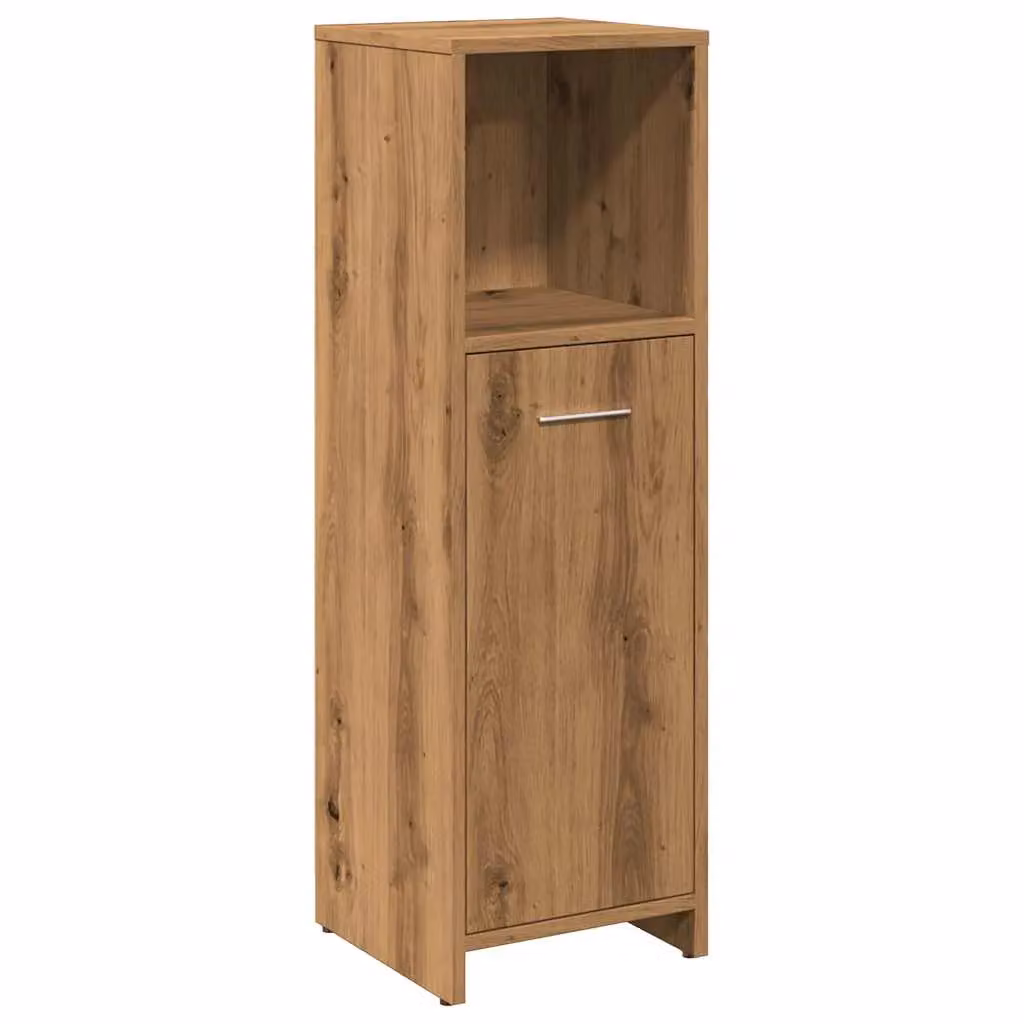 Berkfield Home Artisan Oak Bathroom Cabinet in Brown, W/D/H: 30 x 30 x 95 cm – 2