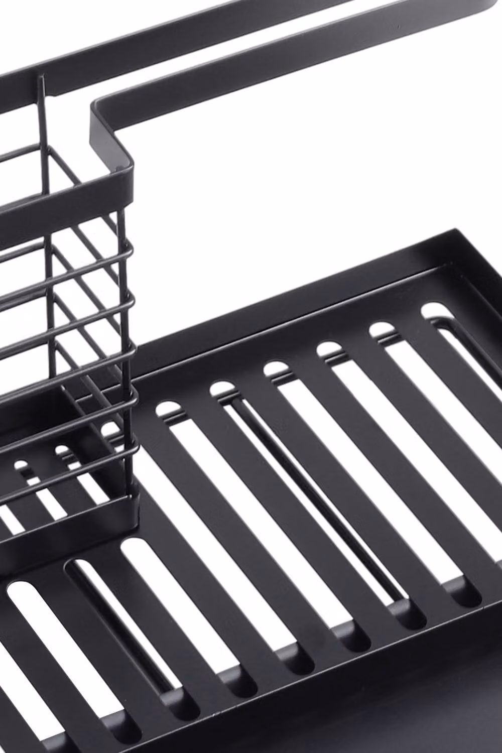Garden Sanctuary Black Metal Rectangular Kitchen Sink Caddy Organizer – 4