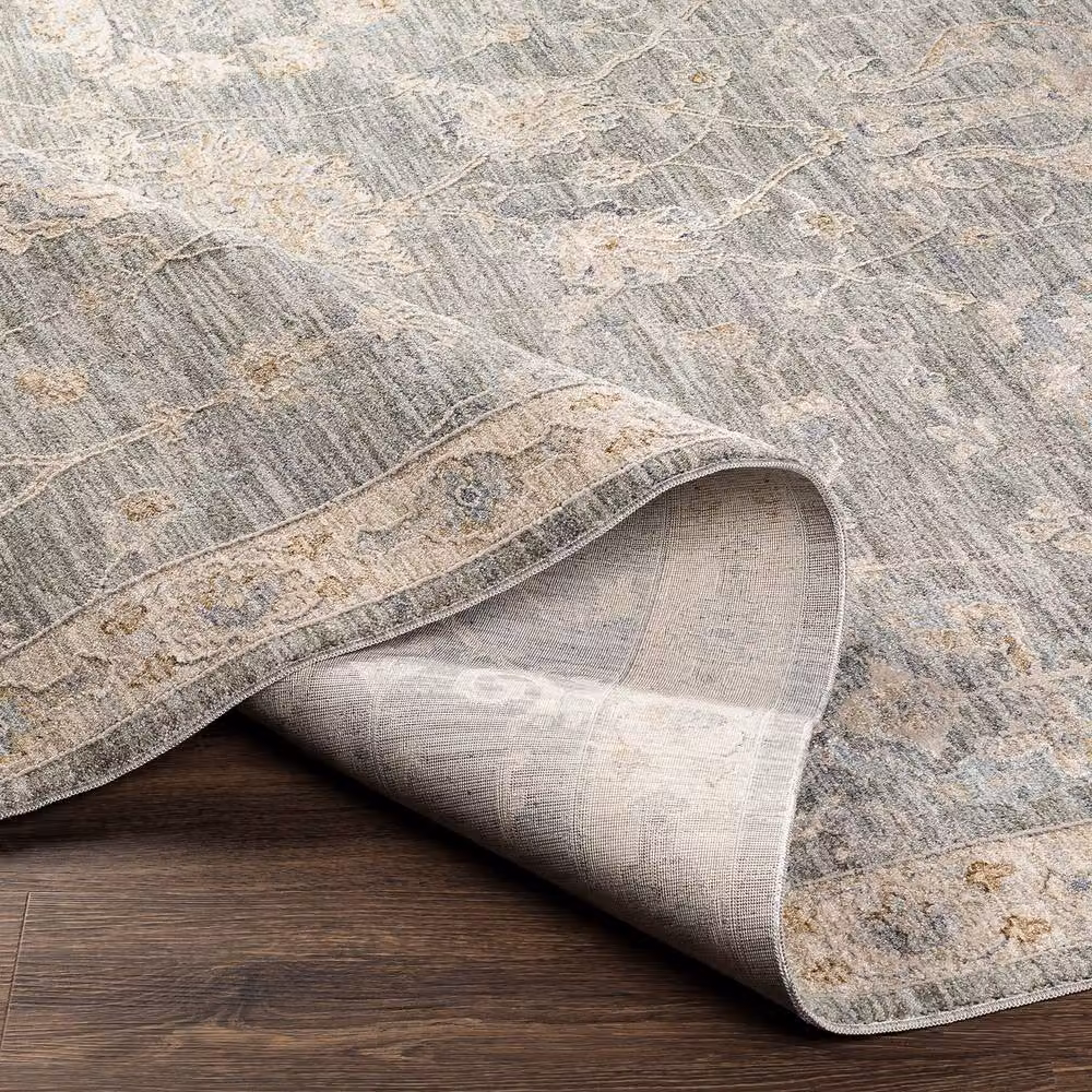 Livabliss Avant Garde Boho Oriental Living Room Rug with Fringes in Grey, Beige, Blue and Brown, W: 150 cm, L: 230 cm – 3