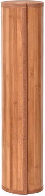 Berkfield Home Rectangular Bamboo and Polypropylene Rug in Brown, W: 60 cm, L: 400 cm