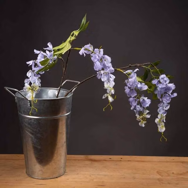 Lemon Pavilion Furniture and Decor Purple Wisteria Artificial Floral Arrangement, W42 x D42 x H82 cm