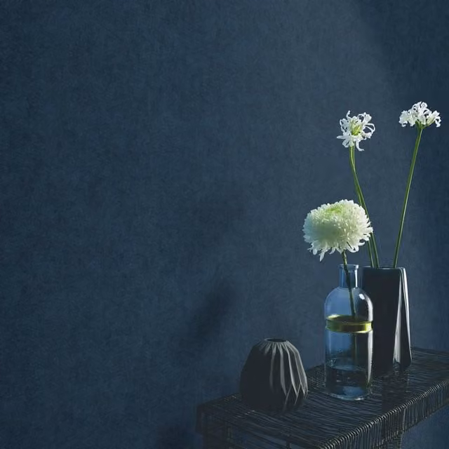 Erismann Blue Abstract Modern Pre-pasted Vinyl and Textile Wallpaper Roll