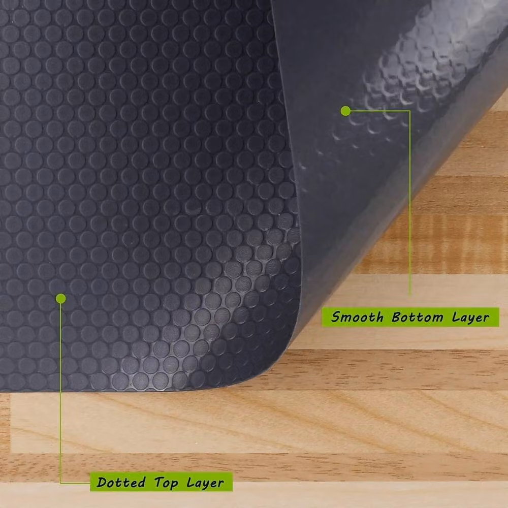 KORVIXA Non-Slip Grey Draw Mat Shelf Liner for Kitchen and Cupboard Storage, W: 100 cm, L: 600 cm – 2