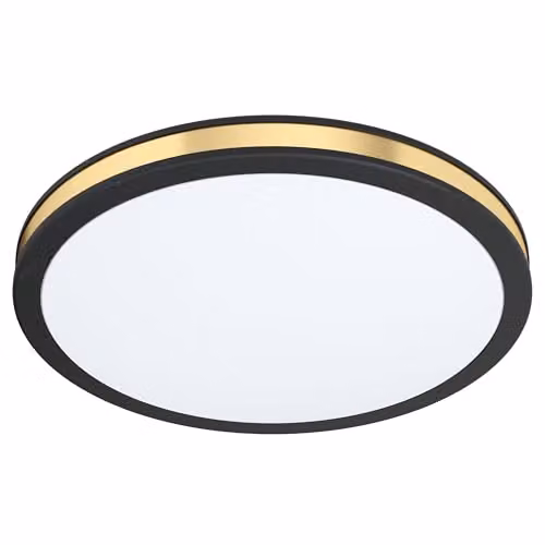 Eglo Pescaito LED ceiling light in black, gold/brass or white