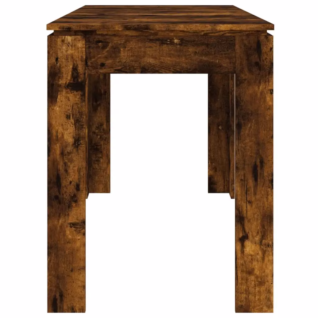 Berkfield Home Rectangular Dining Table in Smoked Oak Brown, W/D/H: 120 x 60 x 76 cm – 3