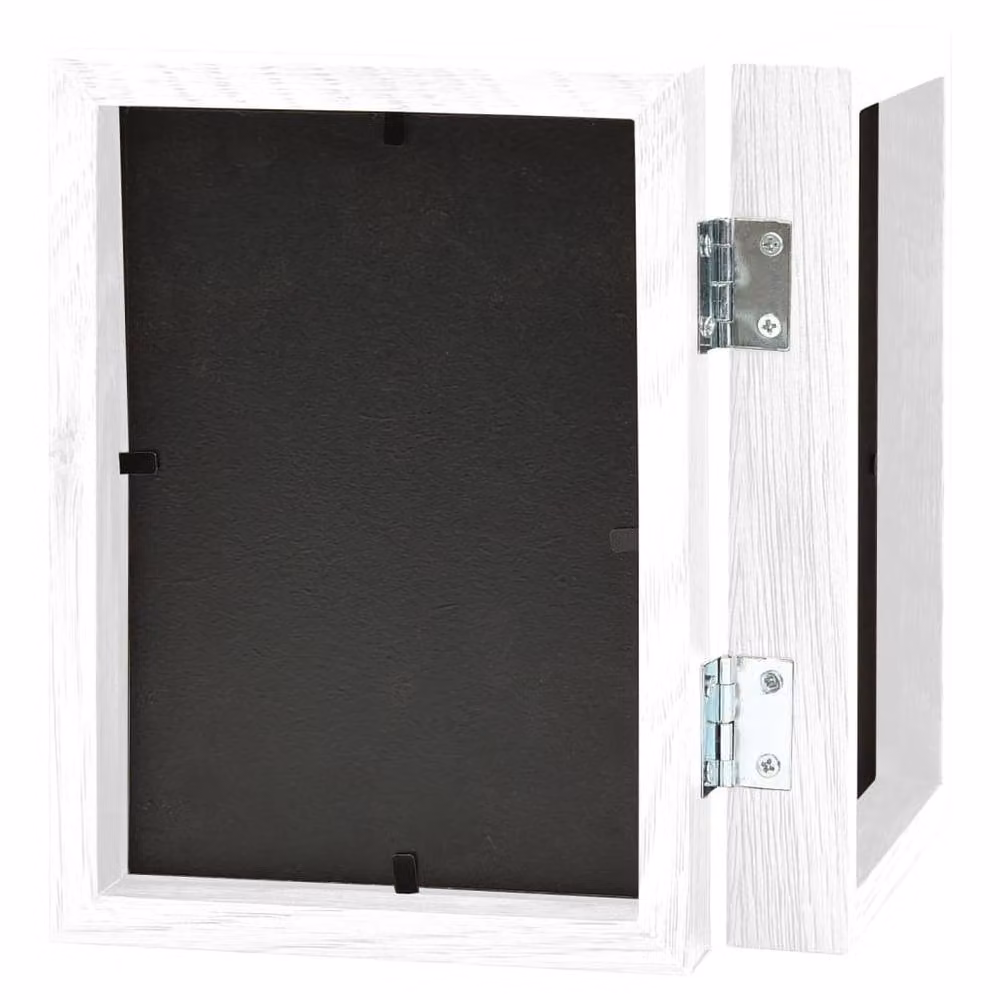 Berkfield Home Modern Bifold Photo Frame Collage in White, Pack of 2 – 2
