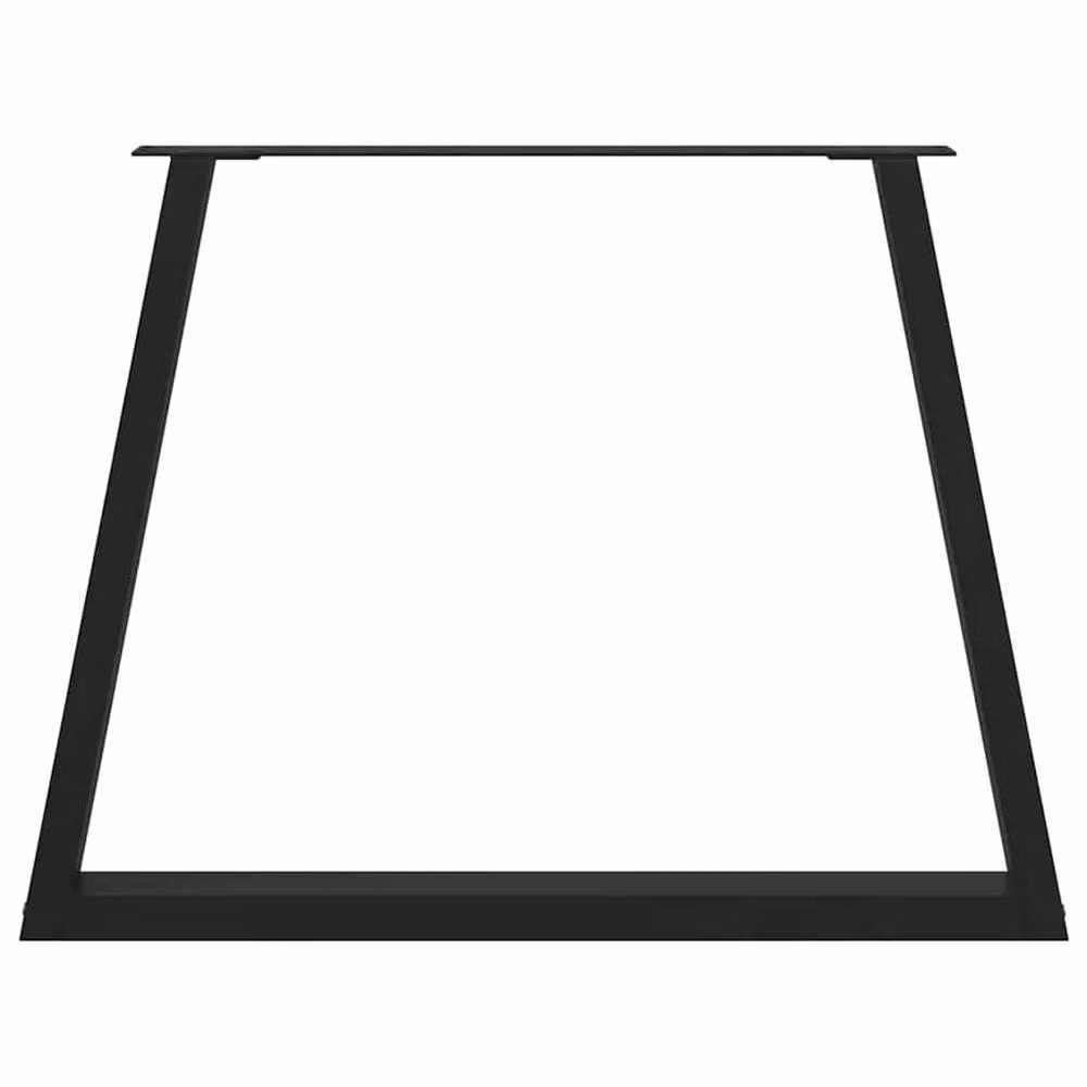 Berkfield Home V-Shape Dining Table Legs, 2 Pieces, Black Steel, H: 72 cm – 5