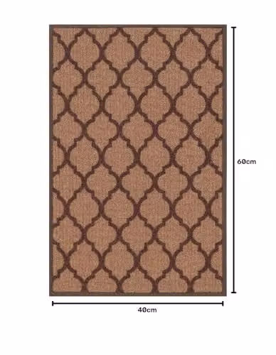 Desire Rugs Moroccan Trellis Non-Slip Machine Washable Doormat, Beige, W: 40 cm, D: 60 cm – 2