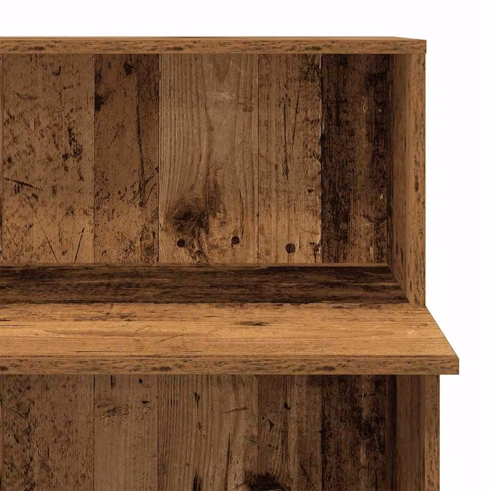 Berkfield Home Reception Desk in Brown Old Wood, W/D/H: 100 x 50 x 103.5 cm – 4