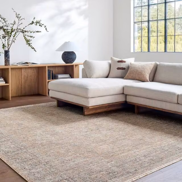 Livabliss Galey Alix Maria Elena III Vintage Brown and Blue Traditional Fringe Living Room Rug, W: 200 cm, D: 275 cm