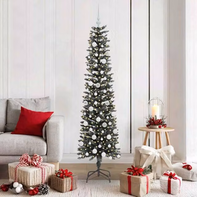 Berkfield Home Artificial Christmas Tree with Stand, Green, H 180 x W 50.5 x D 50.5 cm – 1