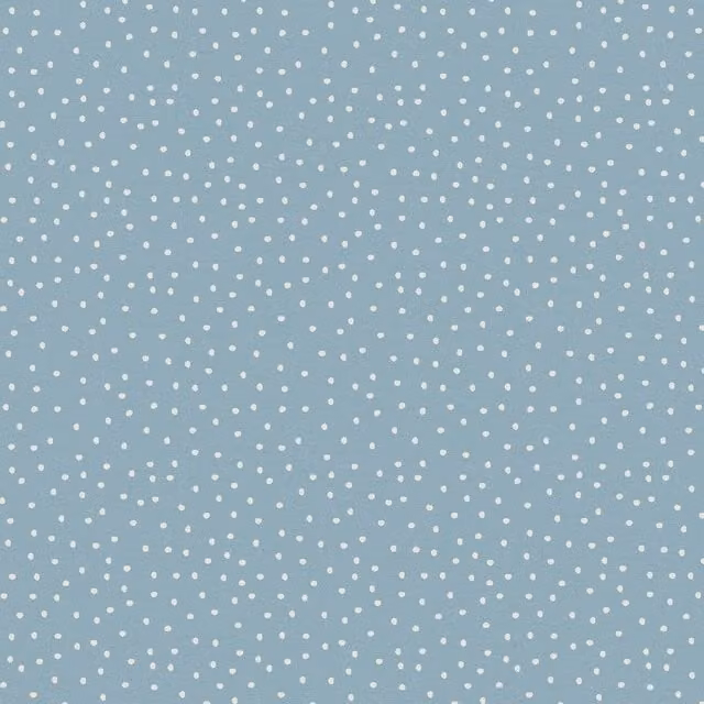 iLiv Ocean Blue Dotted Organic Cotton Fabric