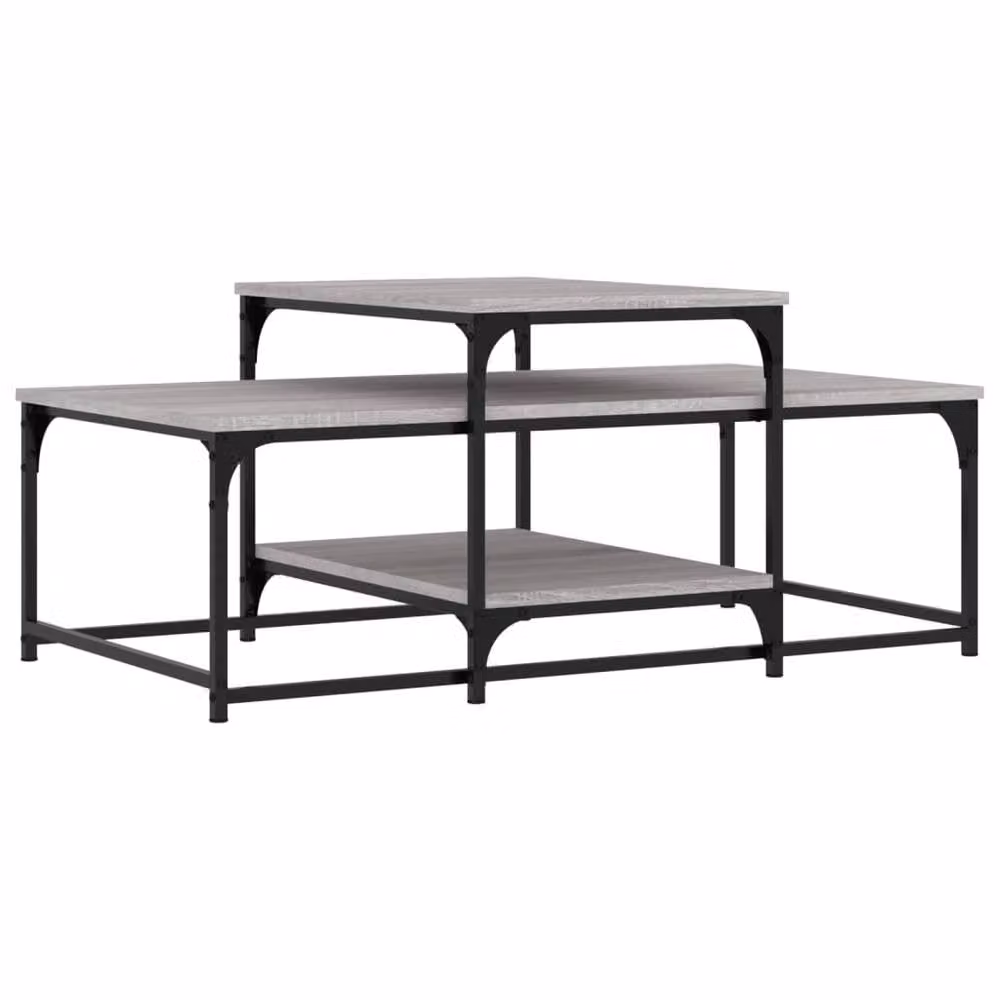 Berkfield Home Grey Sonoma Decorative Coffee Table, W/D/H: 102 x 60 x 45 cm – 3
